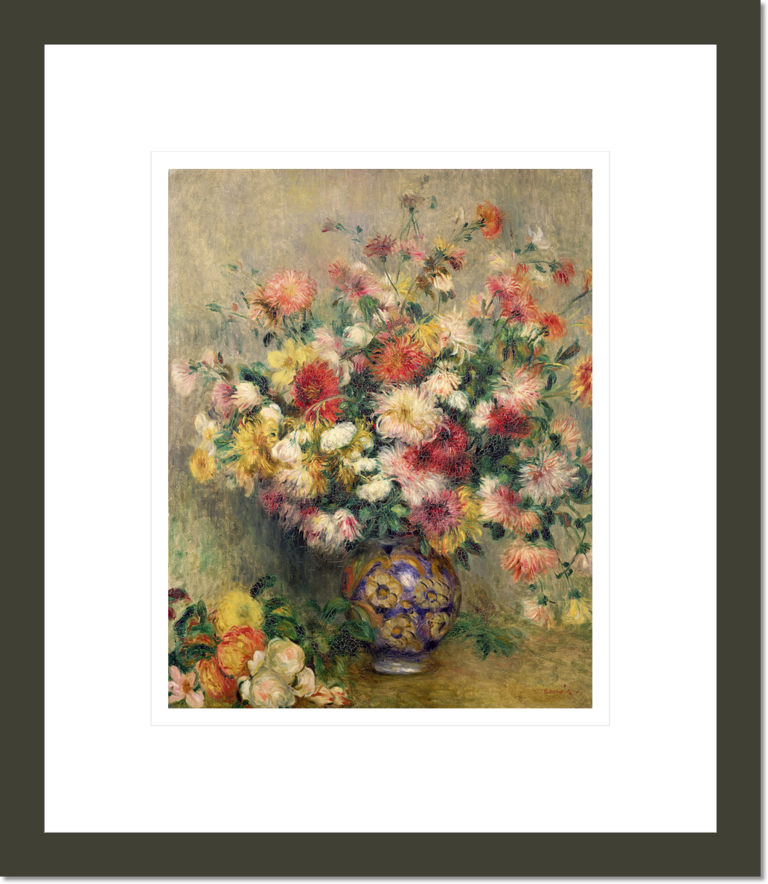 Vase of Chrysanthemums