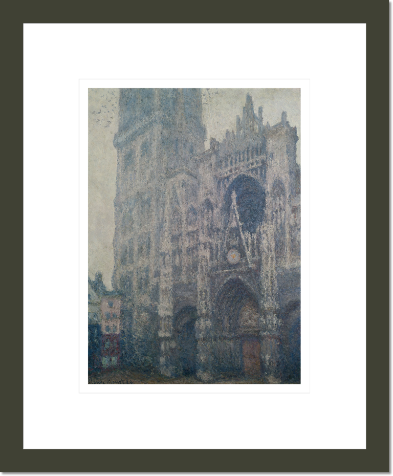 Rouen Cathedral, West Portal, Grey Weather
