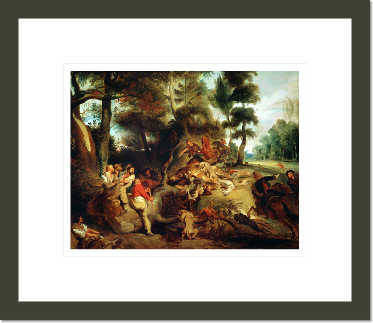 The Wild Boar Hunt, after a painting by Rubens