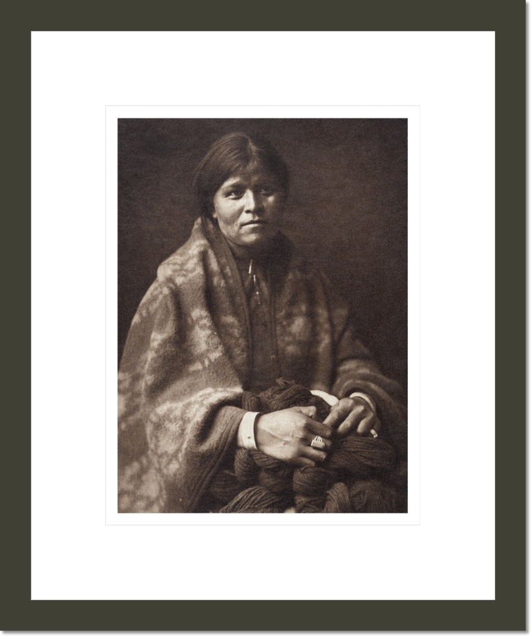 The Blanket Maker - Navaho (The North American Indian, v. I. Cambridge, MA: The University Press, 1907)
