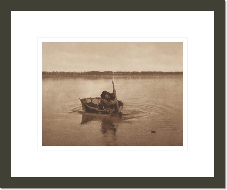 Mandan Bull-Boat (The North American Indian, v. V. Cambridge, MA: The University Press, 1909)