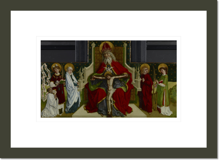 The Trinity with the Virgin, Saints John the Evangelist, Stephen and Lawrence and a Donor