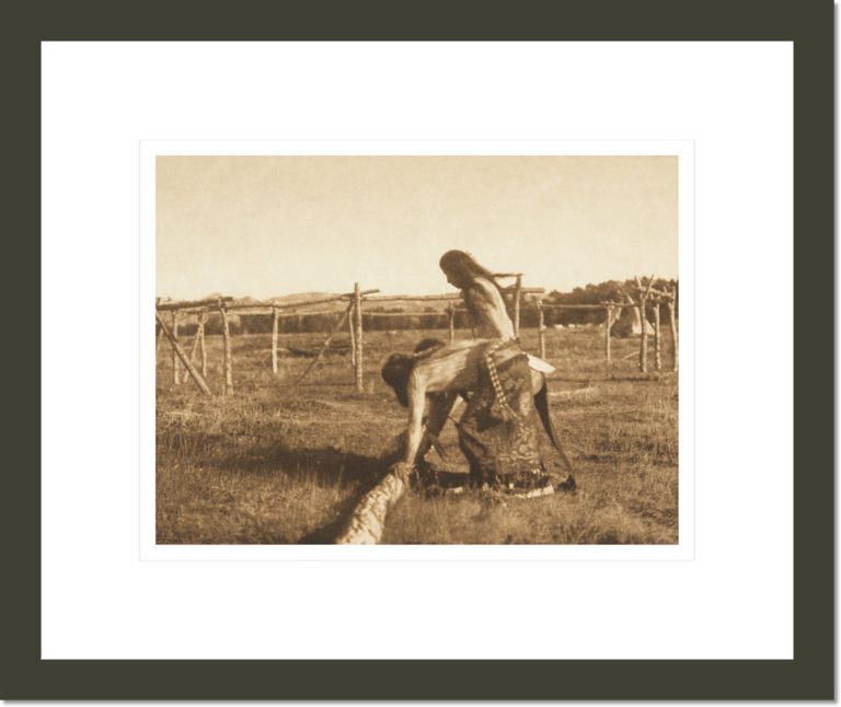 Painting the Poles - Cheyenne (The North American Indian, v. VI. Cambridge, MA: The University Press, 1911)