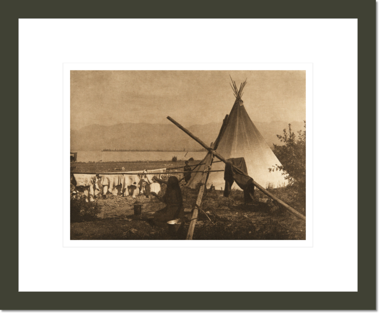 Dressing Skins - Kutenai (The North American Indian, v. VII. Norwood, MA: The Plimpton Press, 1911)