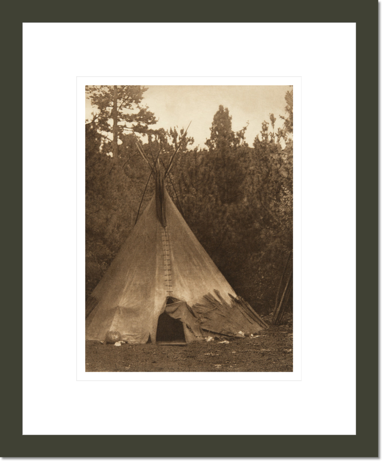 A Mountain Home - Umatilla (The North American Indian, v. VIII. Norwood, MA: The Plimpton Press, 1911)