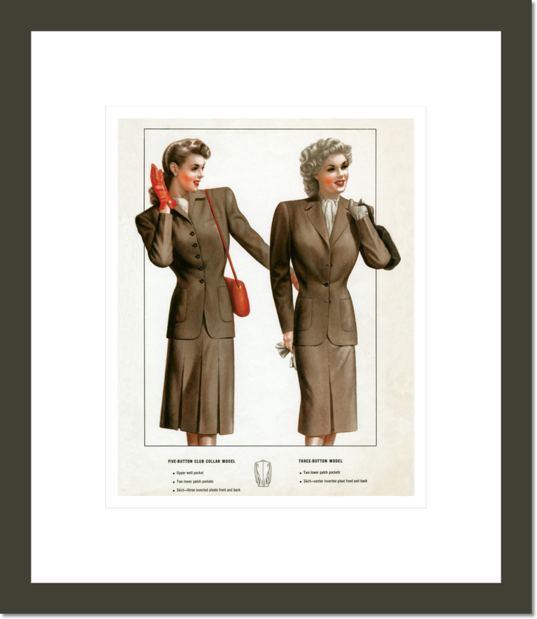 Tailored and Trim–1940s Fashion: Two Travel Suits