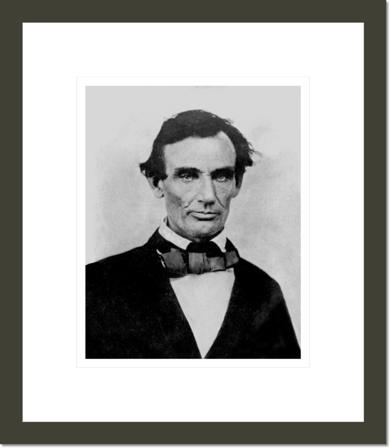 Abraham Lincoln, two weeks before the final Lincoln-Douglas debate