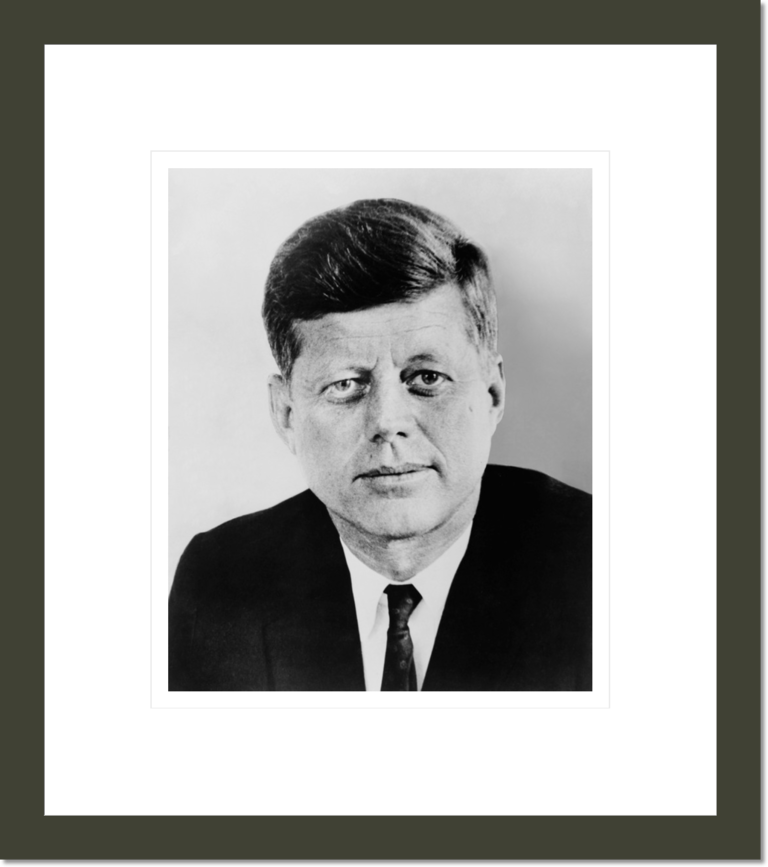 [President John F. Kennedy, head-and-shoulders portrait, facing front]