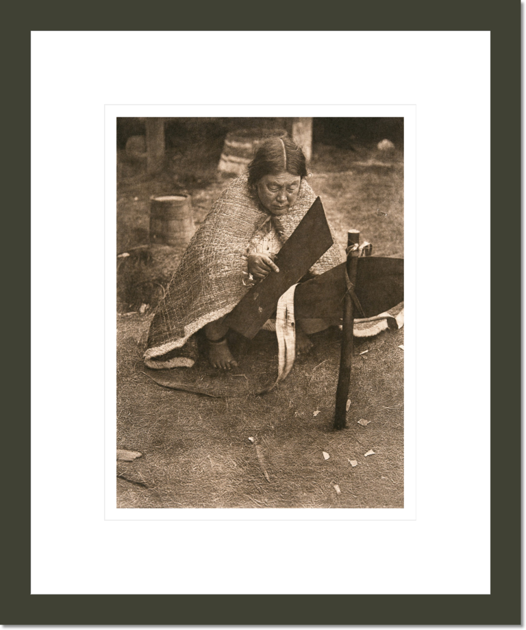 Preparing Cedar-Bark - Nakoaktok (The North American Indian, v. X. Norwood, MA: The Plimpton Press, 1915)