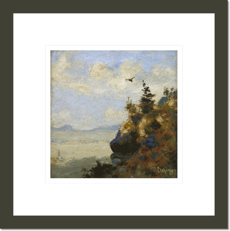 Summer Landscape with Hawk