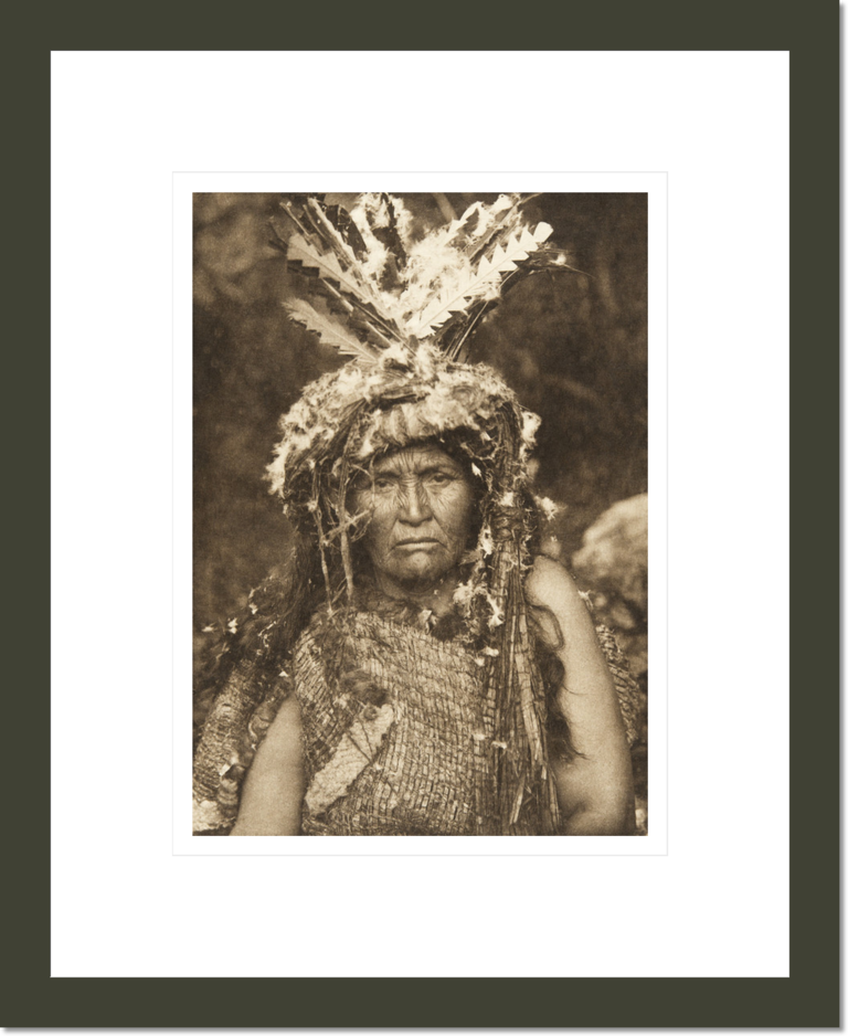Costume of a woman Shaman - Clayoquot (The North American Indian, v. XI. Cambridge, MA: The University Press, 1916)