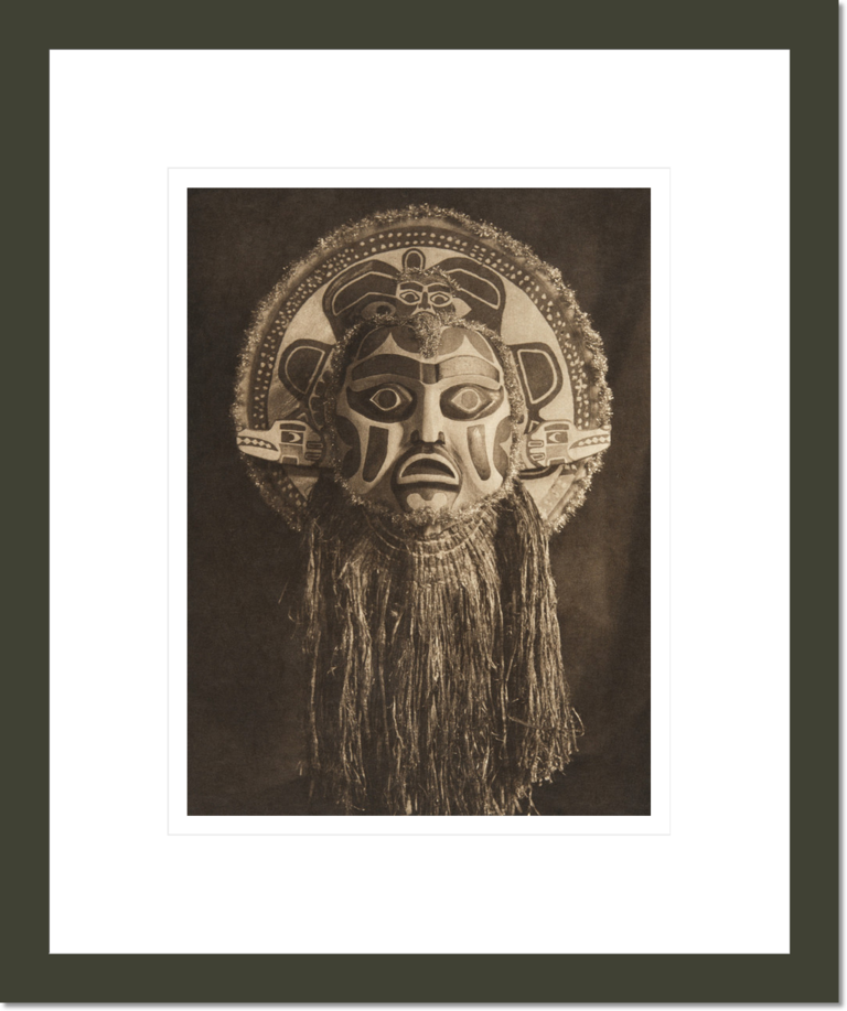 Dancing mask - Nootka (The North American Indian, v. XI. Cambridge, MA: The University Press, 1916)