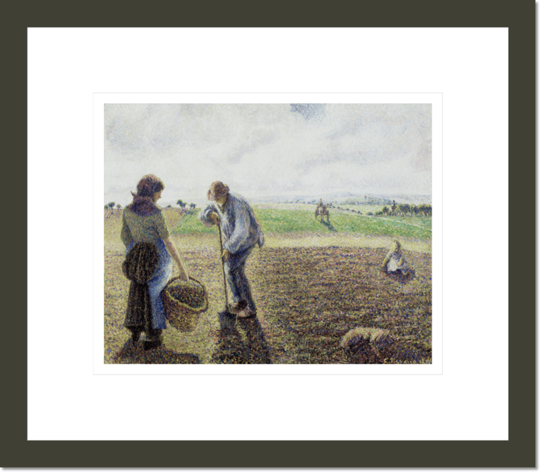 Peasants in the Fields, Eragny