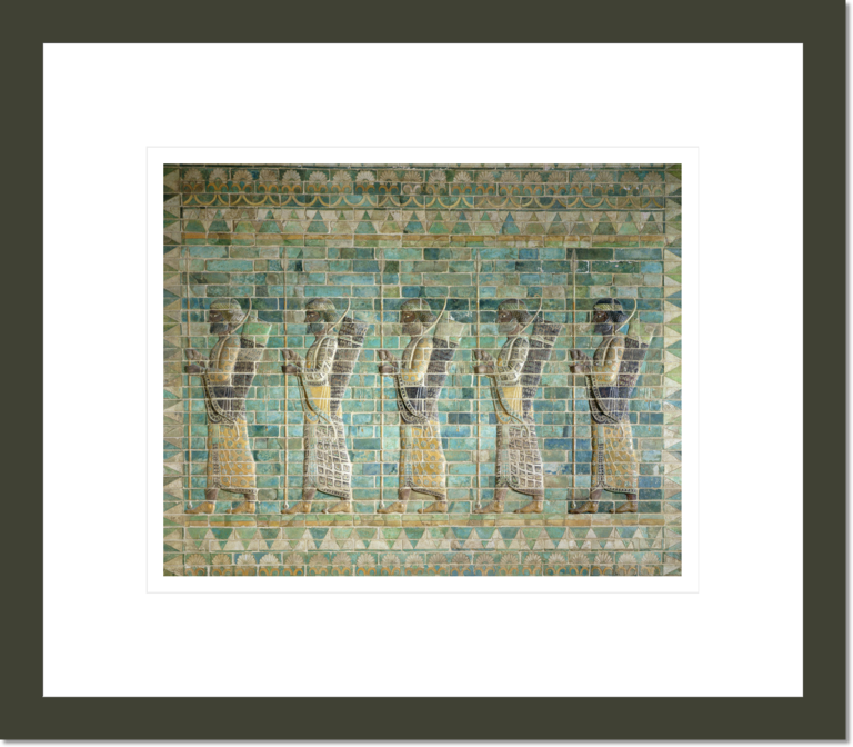 Frieze of archers, from the Palace of Darius the Great (548-486 BC) at Susa, Iran, Achaemenid Period,