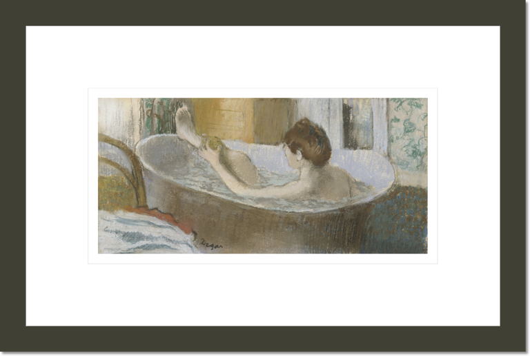 Woman in her Bath, Sponging her Leg