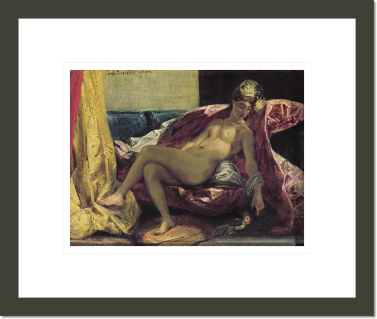 Reclining Odalisque or, Woman with a Parakeet