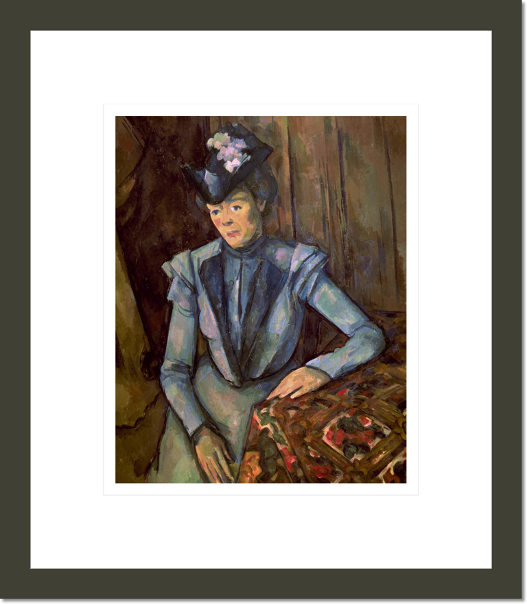 Woman in Blue (Madame Cezanne)