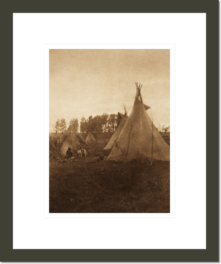 A Cree camp (The North American Indian, v. XVIII. Norwood, MA, The Plimpton Press)