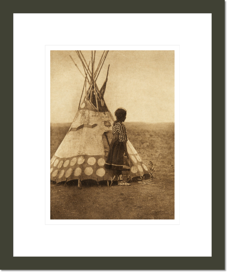 A Piegan play tipi (The North American Indian, v. XVIII. Norwood, MA, The Plimpton Press)