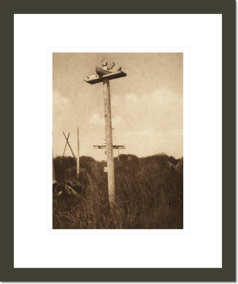 A Grave-post - Hooper Bay (The North American Indian, v. XX. Norwood, MA, The Plimpton Press)