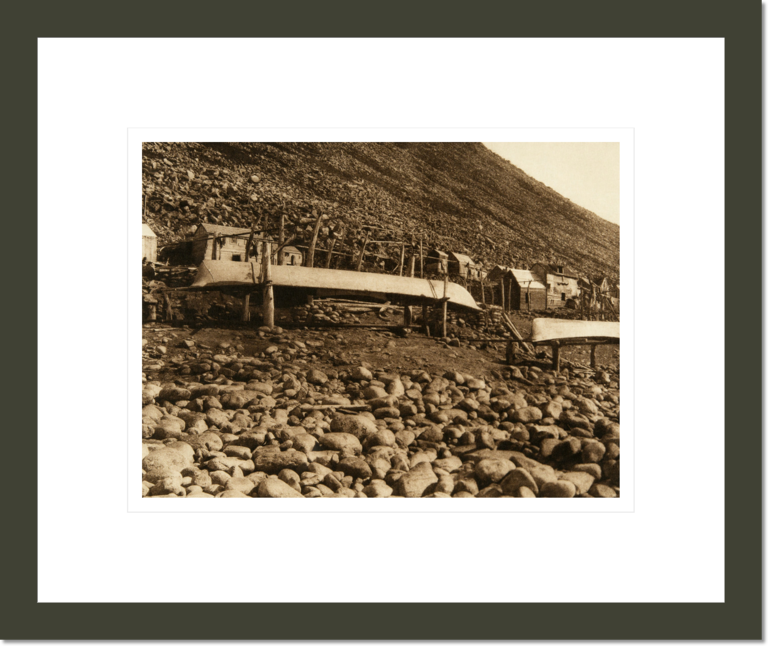 Village at Little Diomede (The North American Indian, v. XX. Norwood, MA, The Plimpton Press)