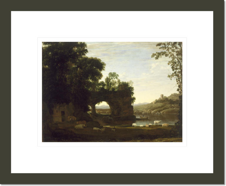 Landscape with a Rock Arch and River