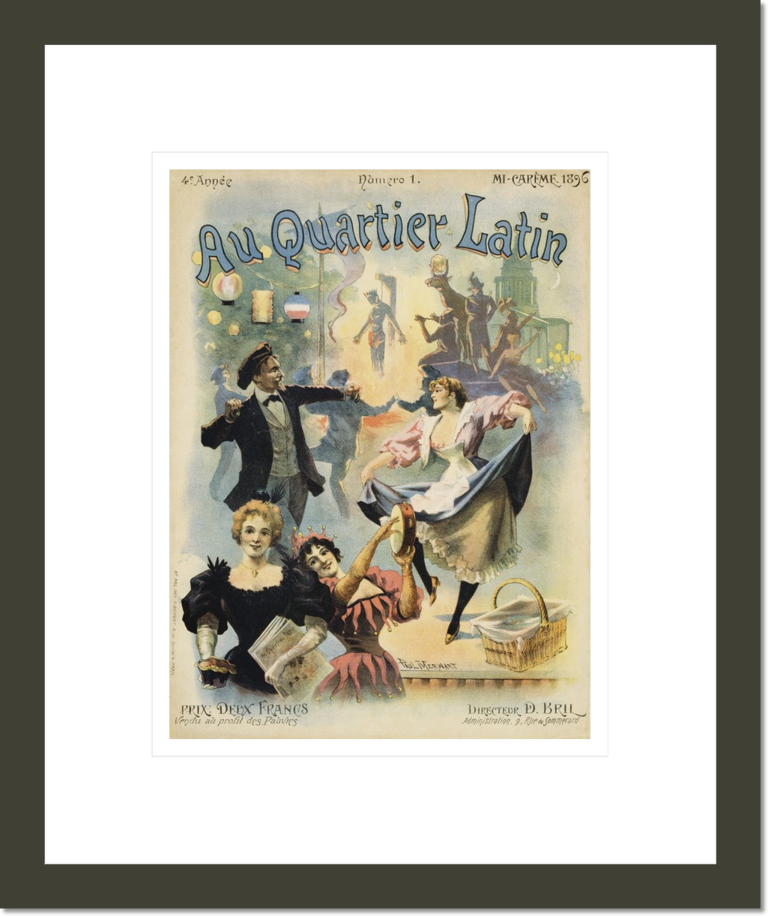Au Quarter Latin Poster