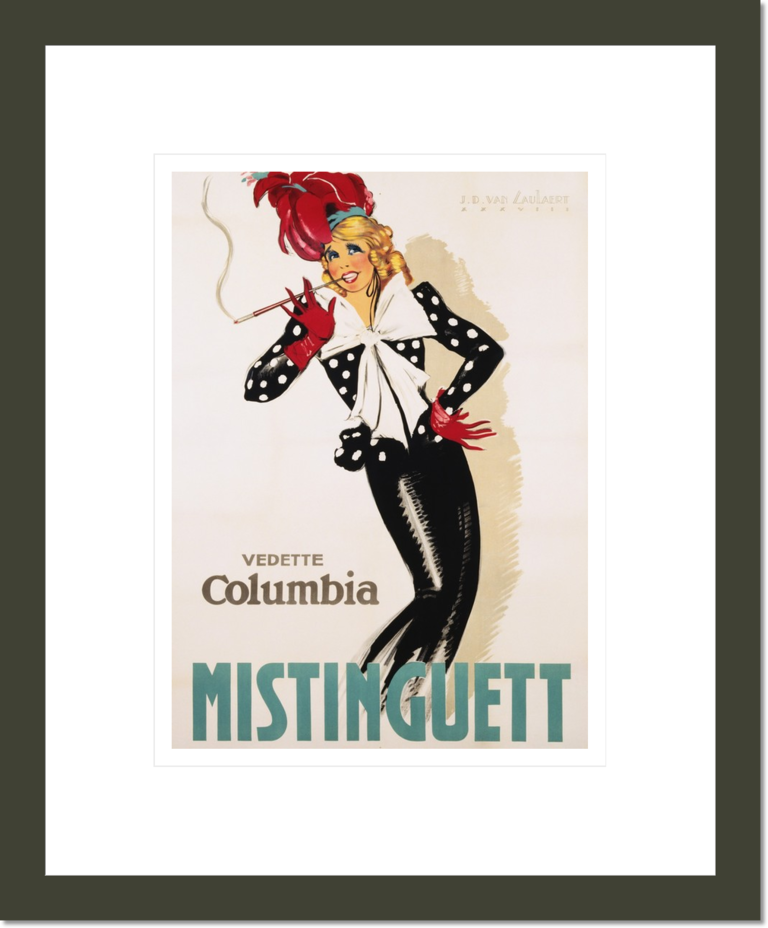 Vedette Columbia Mistinguett Poster