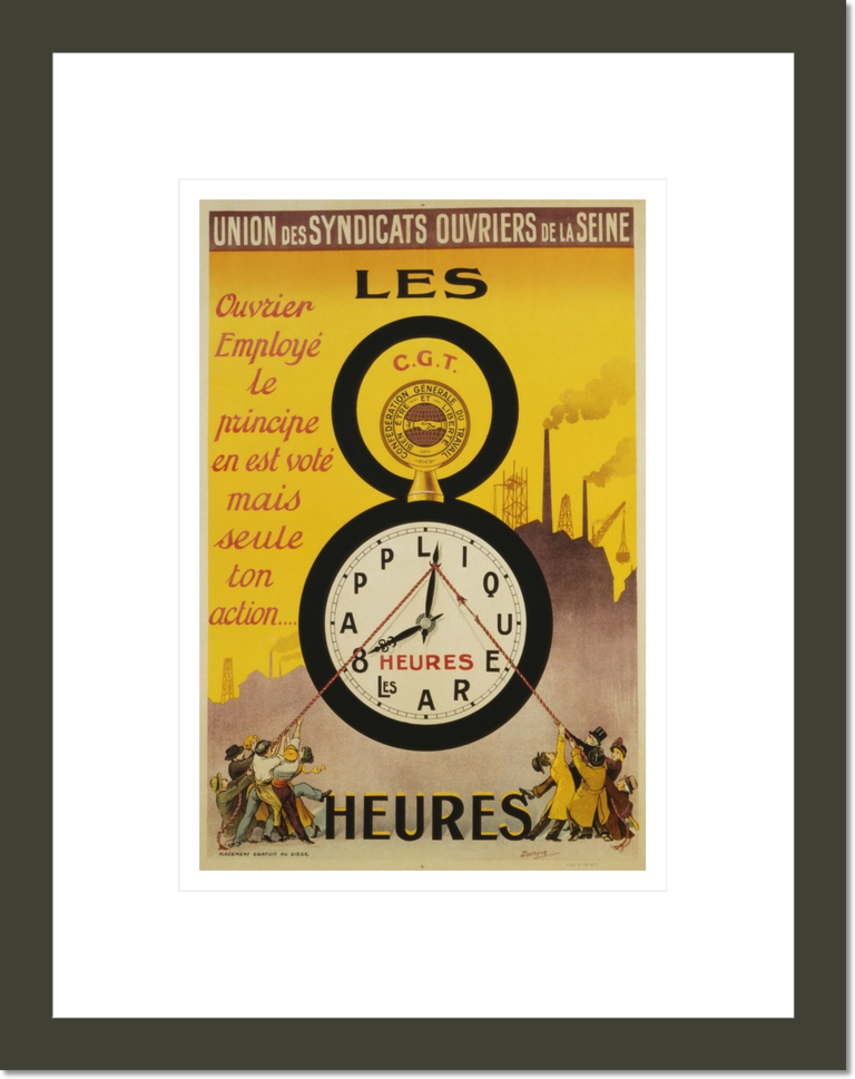 Les 8 Heures Work Incentive Poster