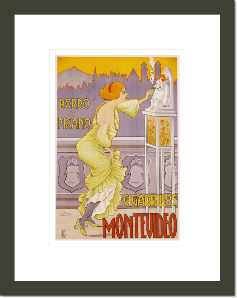 Montevideo Cigarrillos Poster