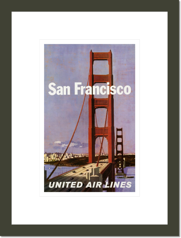 San Francisco United Airlines Poster