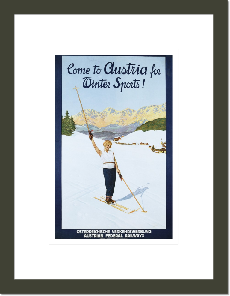 Austria for Winter Sports Poster
