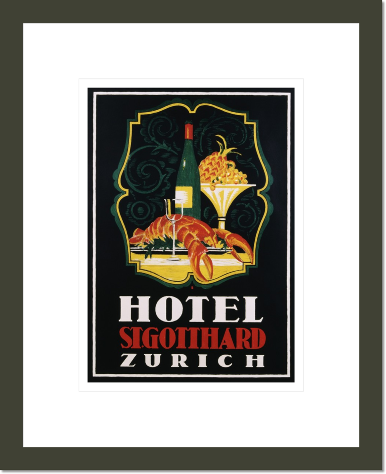 Hotel St. Gotthard Zurich Poster