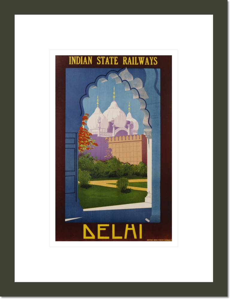 Visit India - Indian State Railways, Delhi Poster