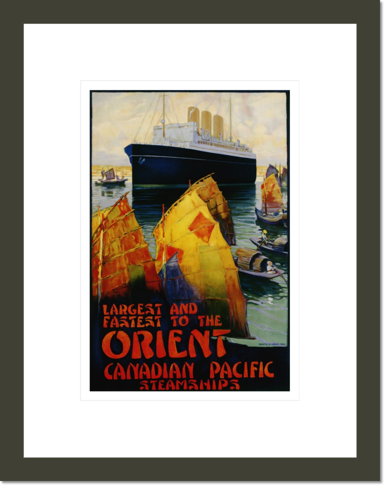 Largest and Fastest to the Orient Poster