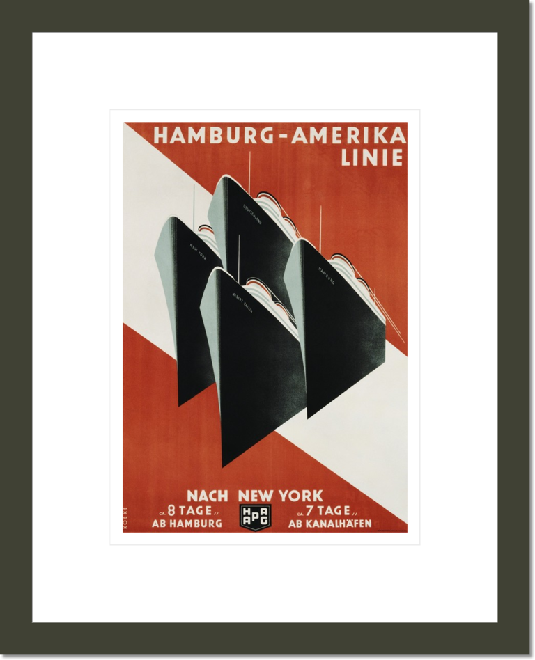 Hamburg-Amerika Linie Poster