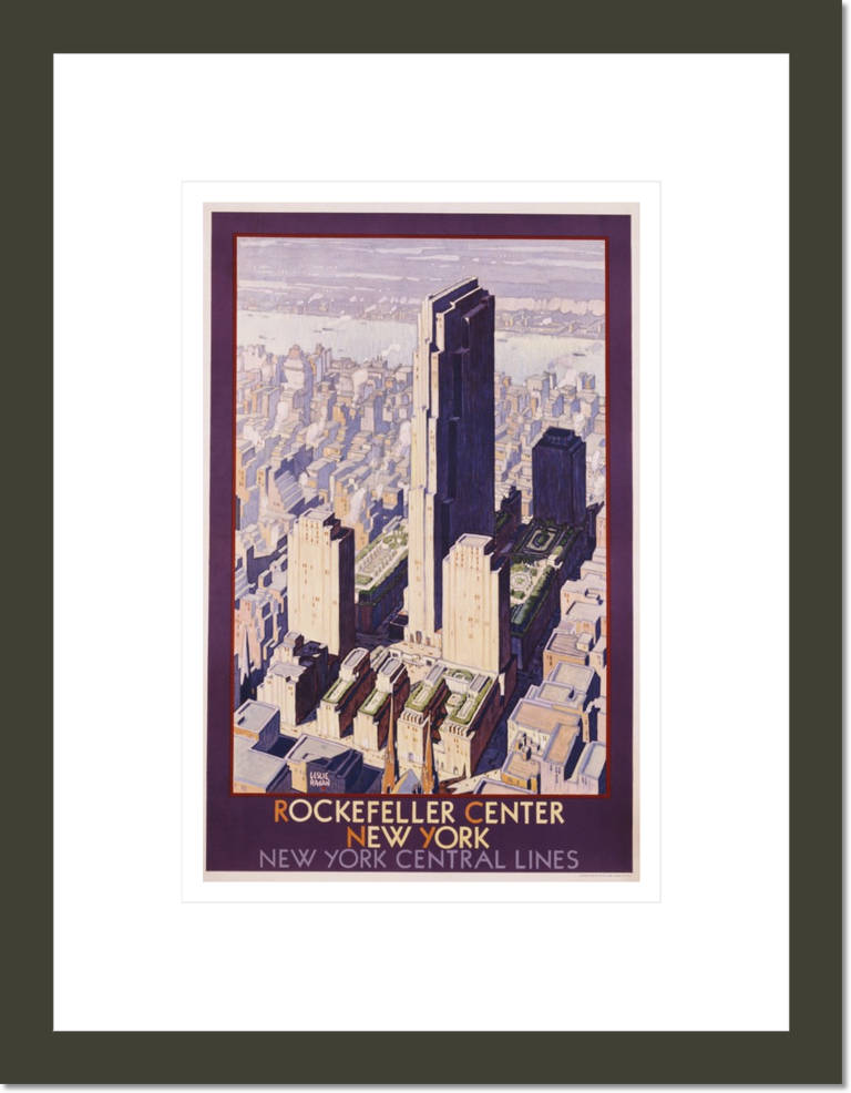 Rockefeller Center, New York: New York Central Lines Poster