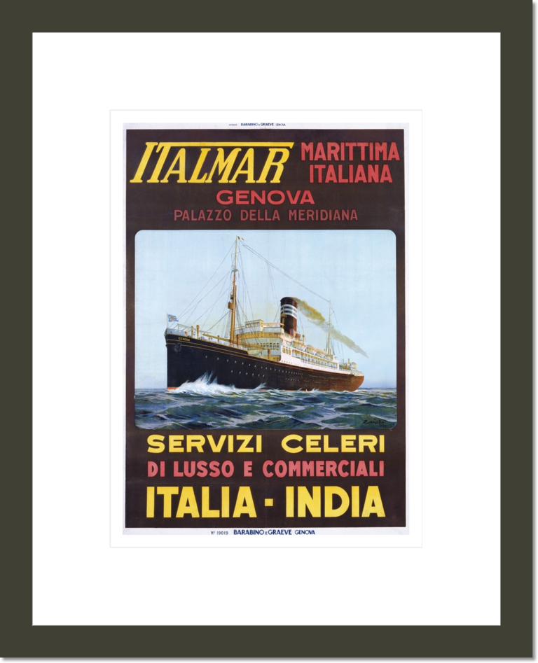 Italmar Marittima Italiana Poster