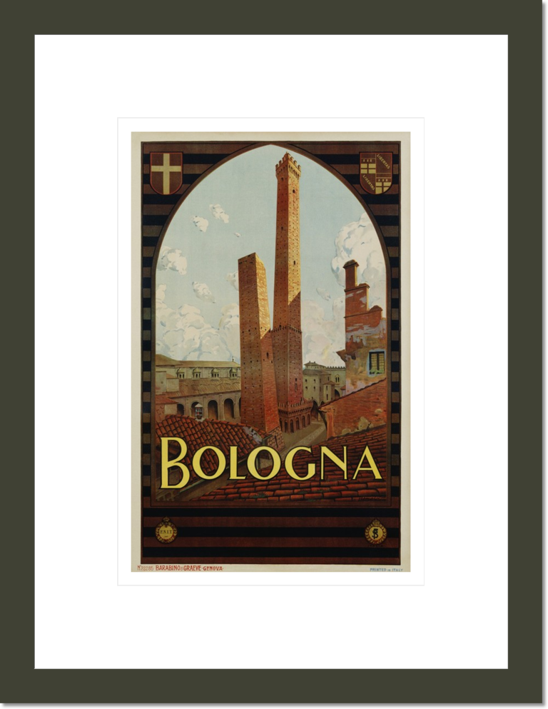 Bologna Travel Poster