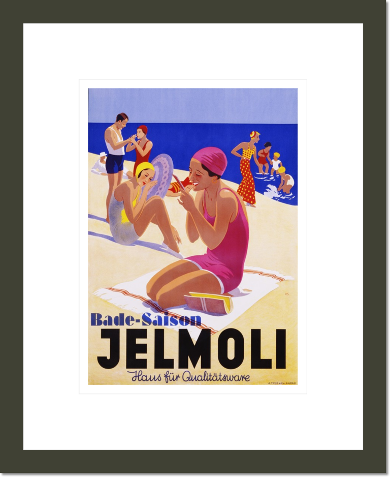 Bade-Saison Jelmoli Poster