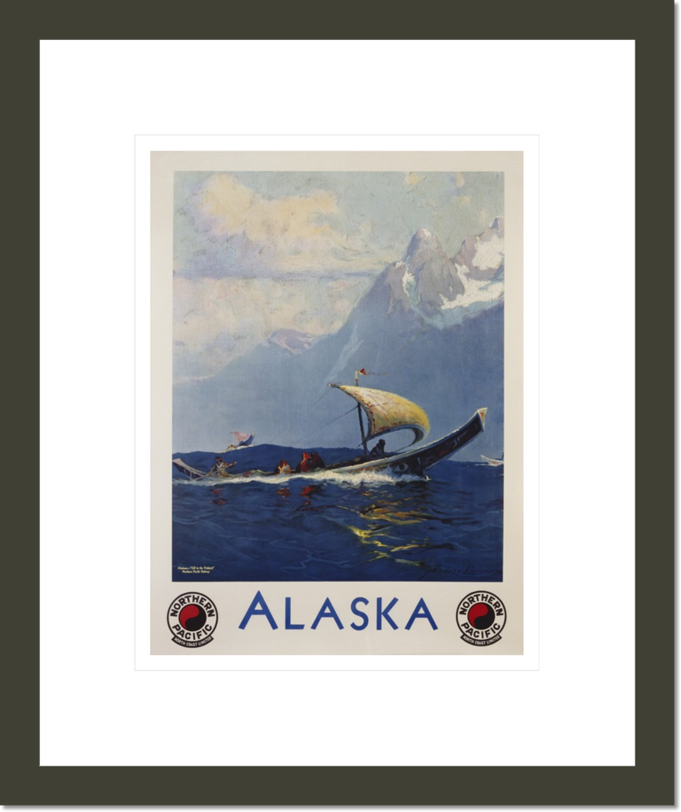 Alaska - Northern Pacific Railway Travel Poster