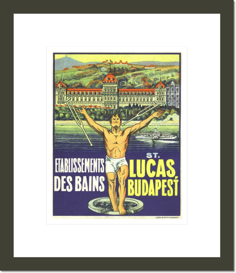 St. Lucas, Budapest Luggage Label