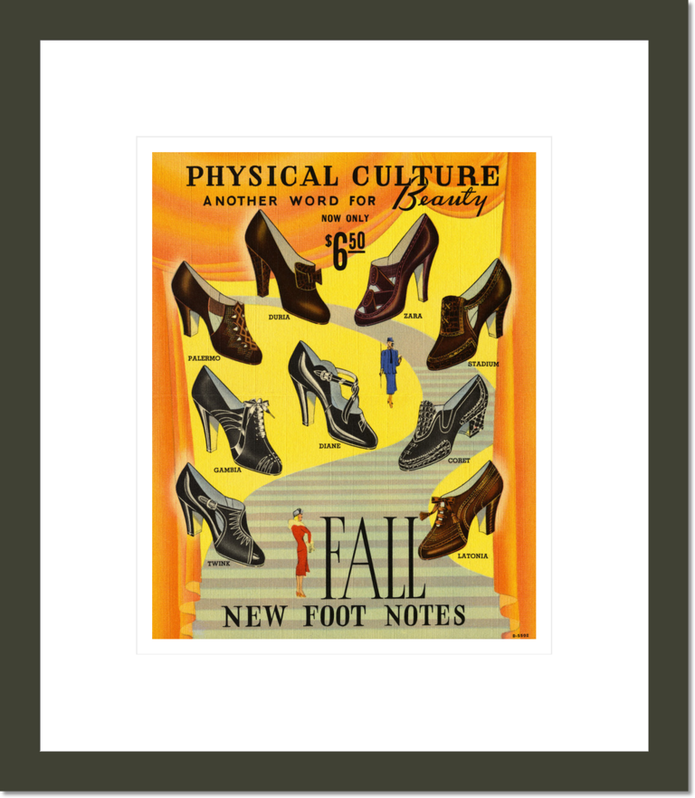 Postcard for Physical Culture Shoes