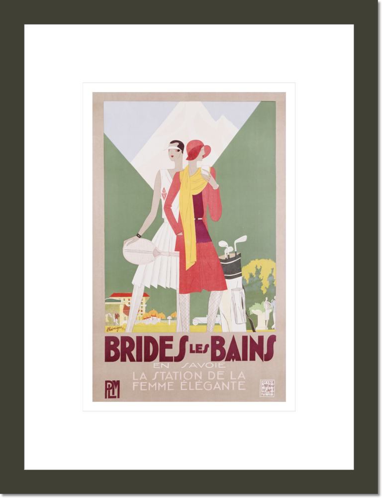 Brides les Bains, PLM poster