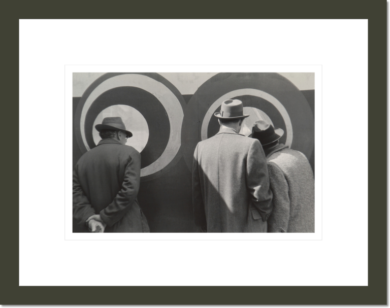 Men Looking at Concentric Circles, New York