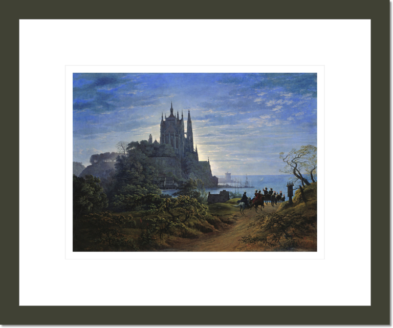Gothic Church on a Cliff by the Sea