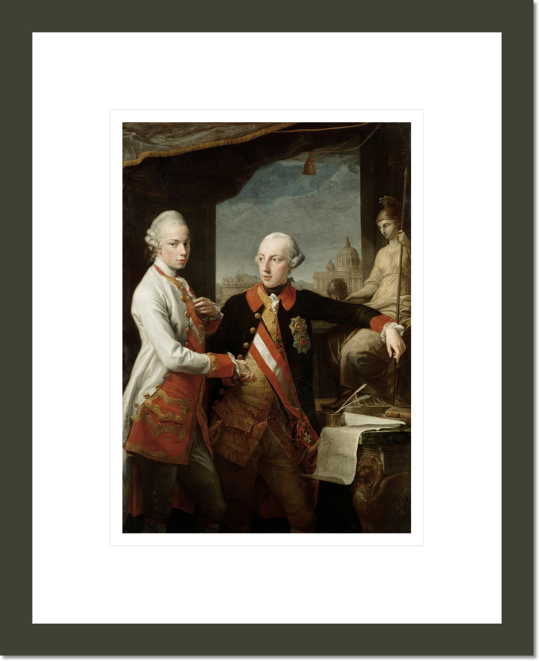 Emperor Joseph II (1741-1790) with Grand Duke Pietro Leopoldo of Tuscany