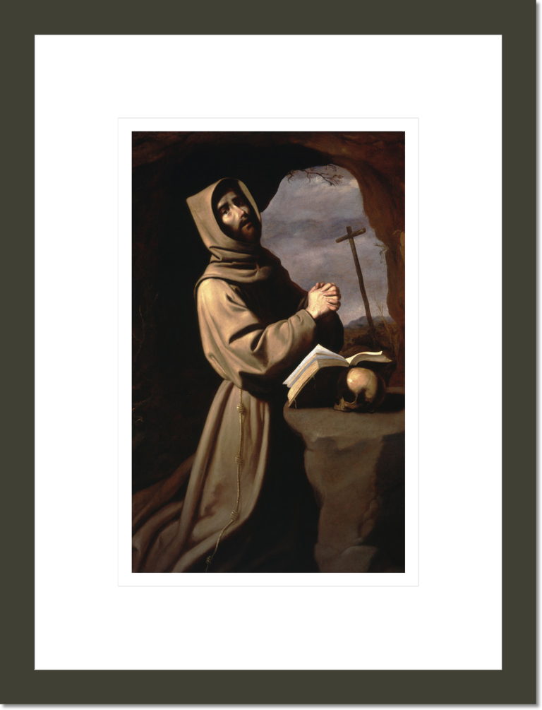 Saint Francis in Prayer in a Grotto