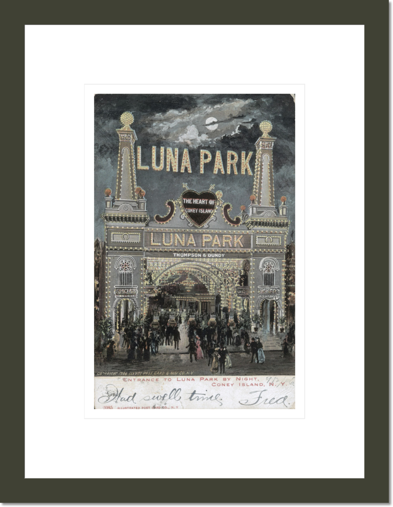 Postcard of Luna Park at Coney Island