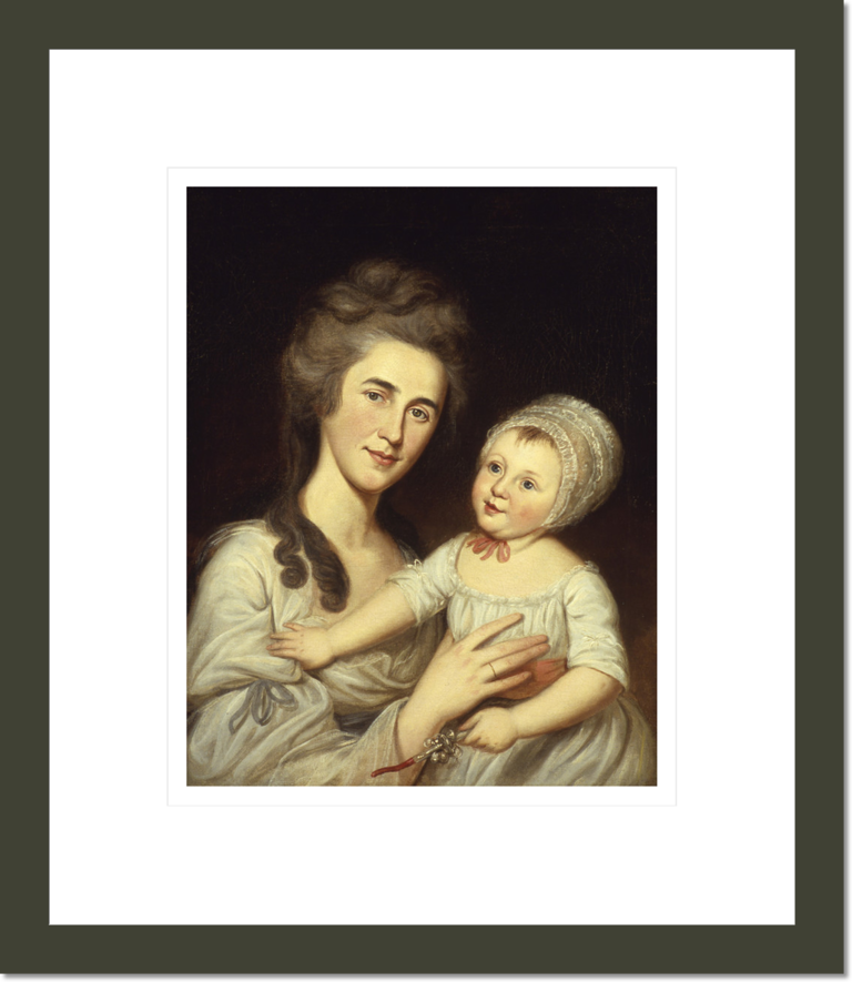 Portrait of Mrs Robert Milligan (Sarah Cantwell Jones) and Her Daughter Catherine Mary